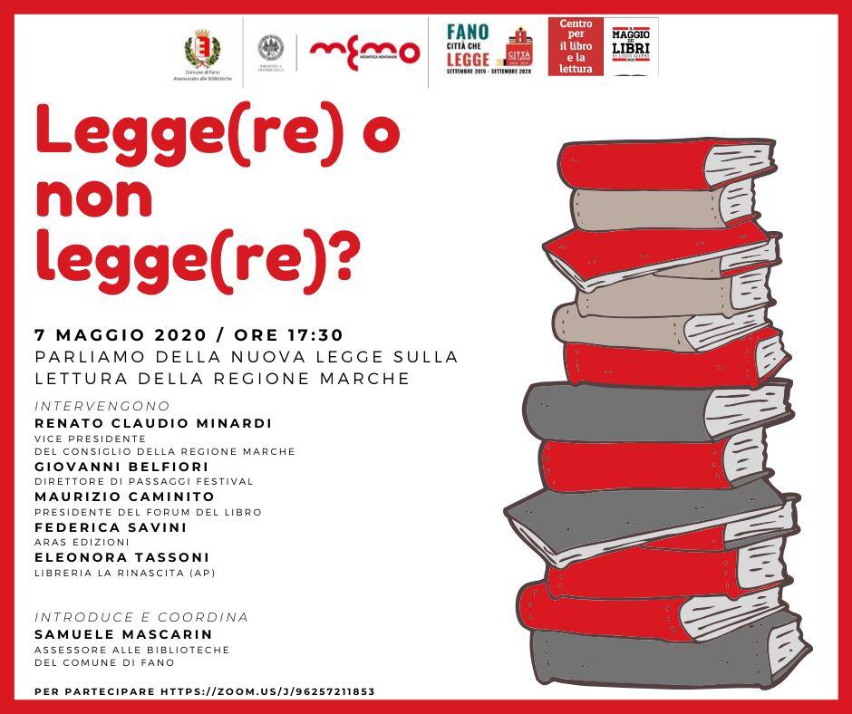 Nuova Legge lettura Marche