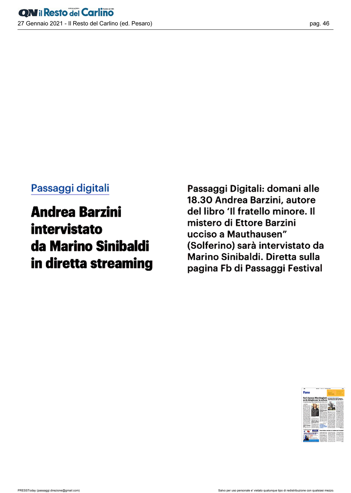 Il_Resto_del_Carlino_andrea_barzini_intervistato_da_marino_sinibaldi
